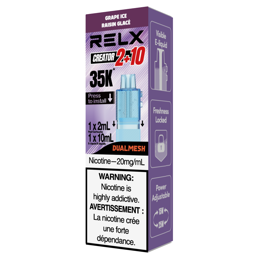 relx pods canada Creator Pod — Pre-Filled for Creator Pro Turbo Mode Color:Frost White elf bar vape uk