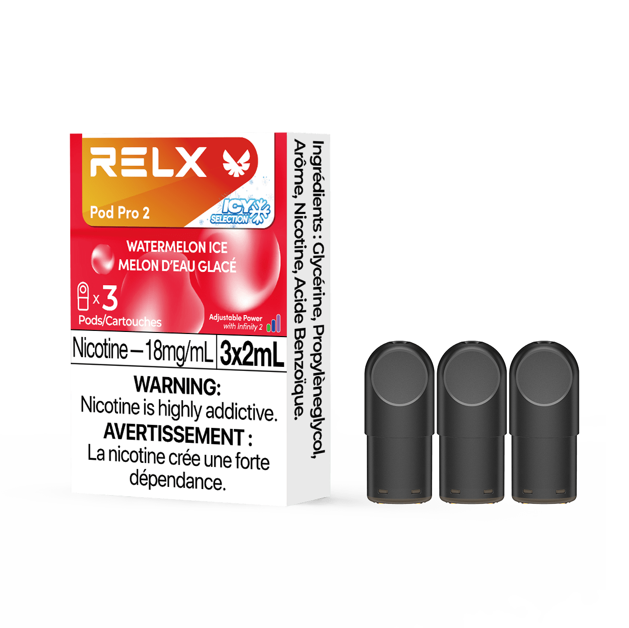 Relx Pod Pro 2 - Watermelon Ice (3-Pack) | Juicy & Refreshing Relx Pod Pro 2 - Watermelon Ice (3-Pack) | Juicy & Refreshing
