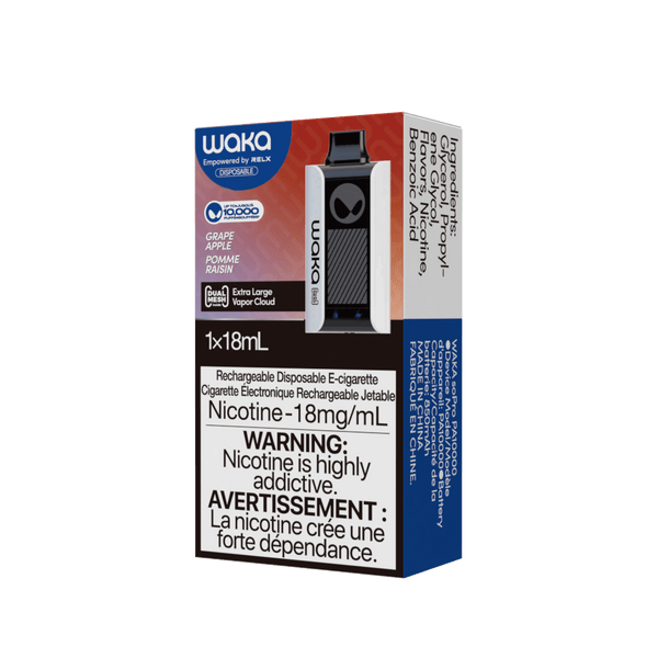 WAKA soPro PA10000 10000 puffs Grape Apple waka-sopro-pa10000-disposable-vape-official-waka-canada-store-10000-puffs-grape-apple-33366132097163