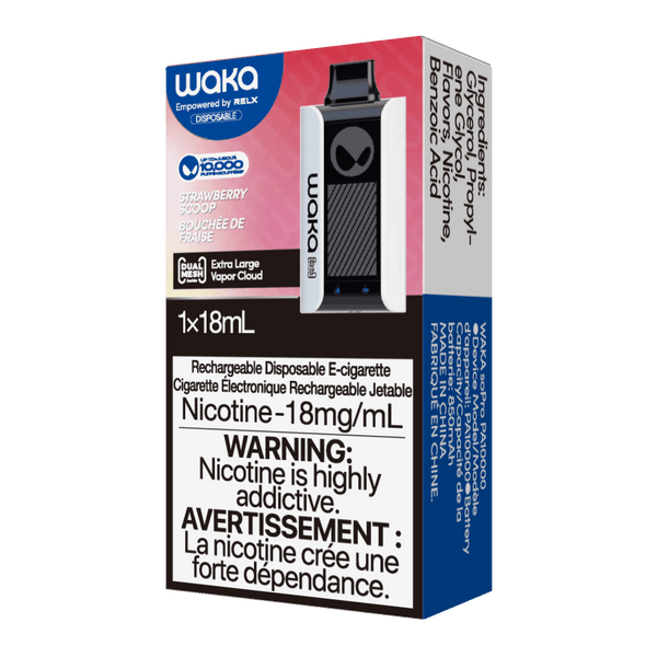 WAKA soPro PA10000 10000 puffs Strawberry Scoop waka-sopro-pa10000-disposable-vape-official-waka-canada-store-10000-puffs-strawberry-scoop-33366132293771
