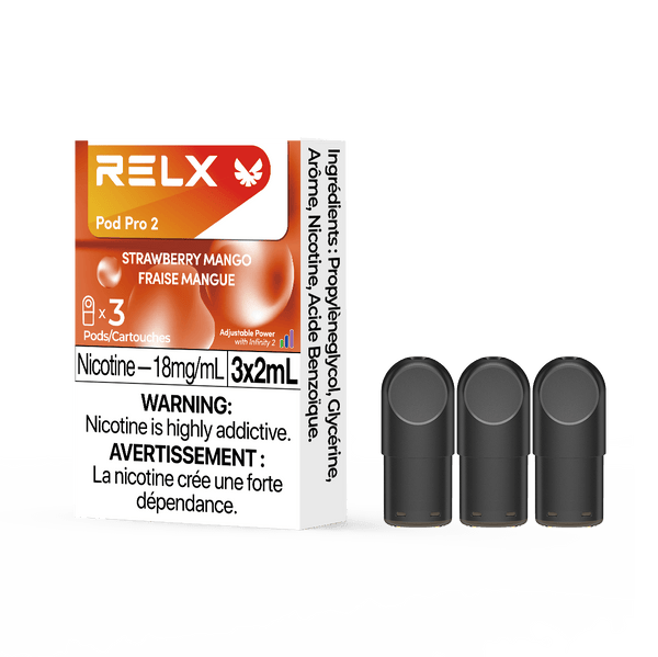 RELX-Canada Beverage / 18mg/ml RELX Pod Pro 2 Strawberry Mango
