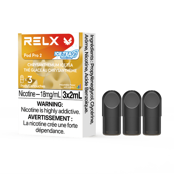 RELX Pod Pro 2 Chrysanthemum Ice Tea relx-vape-pod-pro-2-3-pod-pack-18mg-ml-relx-canada-beverage-18mg-ml-chrysanthemum-ice-tea-34558826610827
