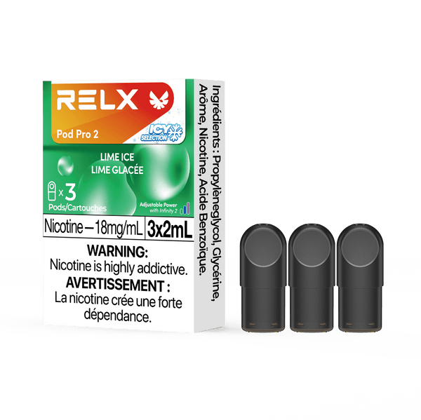 RELX Pod Pro 2 Lime Ice relx-vape-pod-pro-2-3-pod-pack-18mg-ml-relx-canada-beverage-18mg-ml-lime-ice-34558826414219
