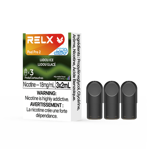 RELX Pod Pro 2 Ludou Ice Dessert 18mg ml relx-vape-pod-pro-2-3-pod-pack-18mg-ml-relx-canada-dessert-18mg-ml-ludou-ice-34728012546187
