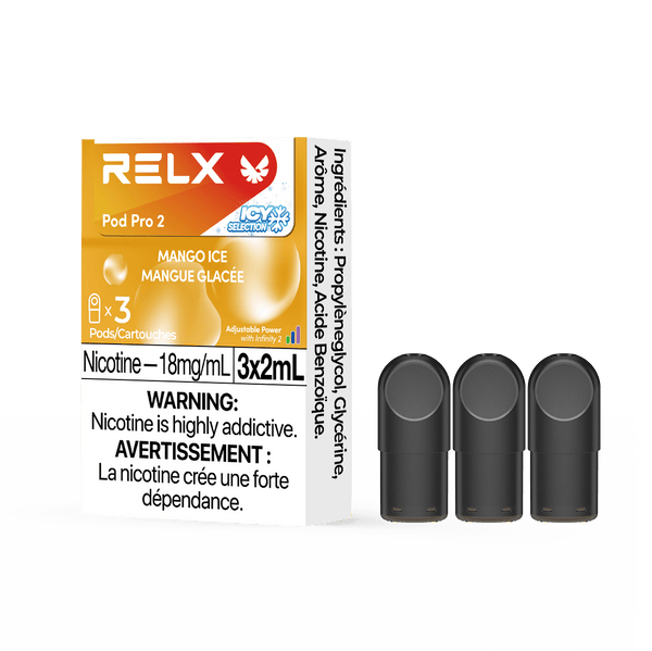 RELX Pod Pro 2 Fruit 18mg ml Mango Ice relx-vape-pod-pro-2-3-pod-pack-18mg-ml-relx-canada-fruit-18mg-ml-mango-ice-34728012611723
