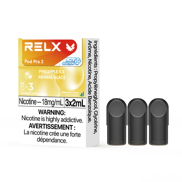 RELX Pod Pro 2 Pineapple Ice Fruit 18mg ml relx-vape-pod-pro-2-3-pod-pack-18mg-ml-relx-canada-fruit-18mg-ml-pineapple-ice-35105954594955
