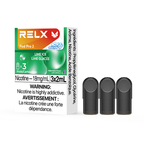 RELX Pod Pro 2 Beverage 18mg ml Lime Ice relx-vape-pod-pro-relx-canada-official-6941974921639
