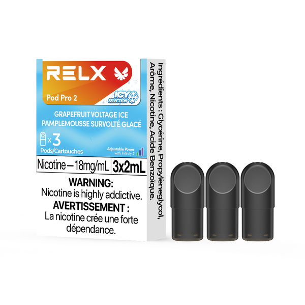 RELX Pod Pro 2 Beverage 18mg ml Grapefruit Voltage Ice relx_vape-pod-pro-relx-canada-official-6941974921721
