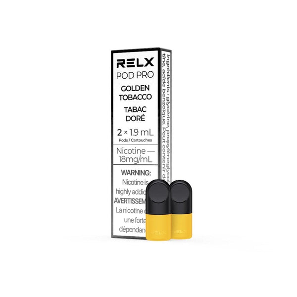 RELX-Canada Tobacco / 18mg/ml / Golden Tobacco RELX Pod Pro
